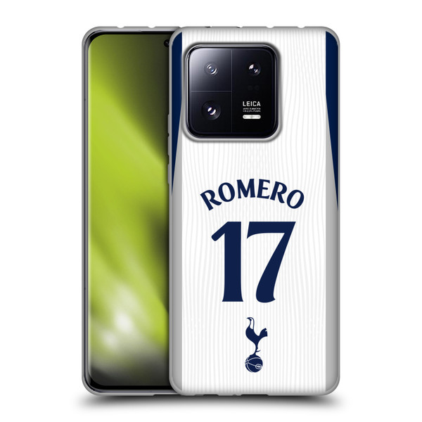 Tottenham Hotspur F.C. 2025/26 Players Home Kit Cristian Romero Soft Gel Case for Xiaomi 13 Pro 5G