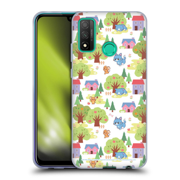 Tom and Jerry Gokko Graphics Trees Pattern Soft Gel Case for Huawei P Smart (2020)