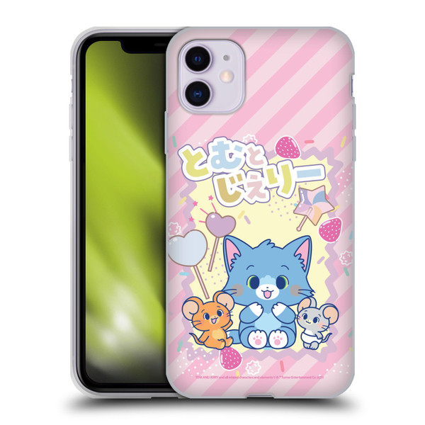 Tom and Jerry Gokko Graphics Character Art Soft Gel Case for Apple iPhone 11