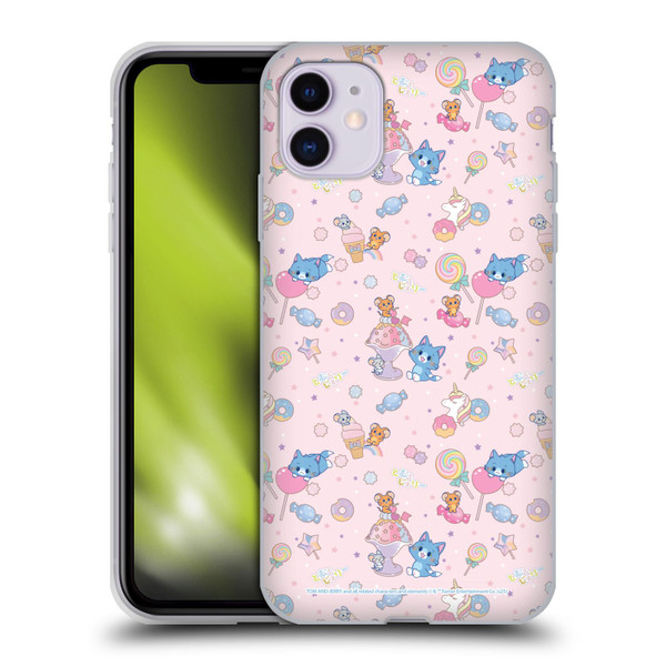 Tom and Jerry Gokko Graphics Sweets Pattern Soft Gel Case for Apple iPhone 11