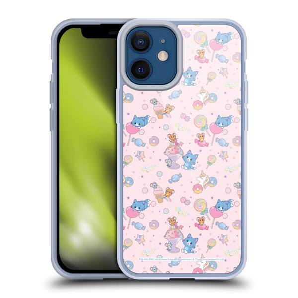 Tom and Jerry Gokko Graphics Sweets Pattern Soft Gel Case for Apple iPhone 12 Mini