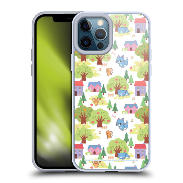 Tom and Jerry Gokko Graphics Trees Pattern Soft Gel Case for Apple iPhone 12 Pro Max