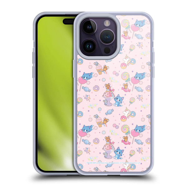 Tom and Jerry Gokko Graphics Sweets Pattern Soft Gel Case for Apple iPhone 14 Pro Max