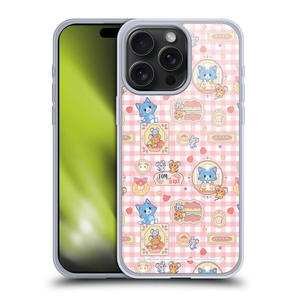 Tom and Jerry Gokko Graphics Baking Pattern Soft Gel Case for Apple iPhone 15 Pro Max