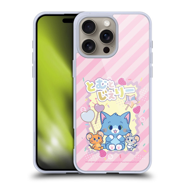 Tom and Jerry Gokko Graphics Character Art Soft Gel Case for Apple iPhone 16 Pro Max