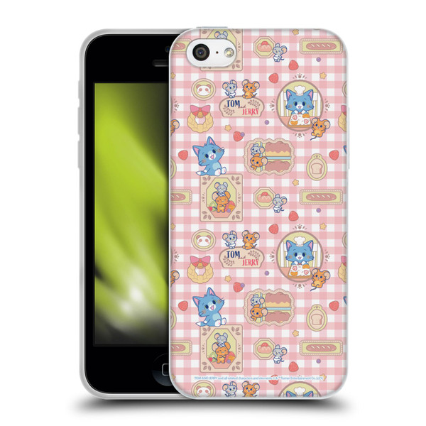 Tom and Jerry Gokko Graphics Baking Pattern Soft Gel Case for Apple iPhone 5c