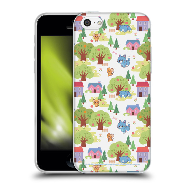 Tom and Jerry Gokko Graphics Trees Pattern Soft Gel Case for Apple iPhone 5c