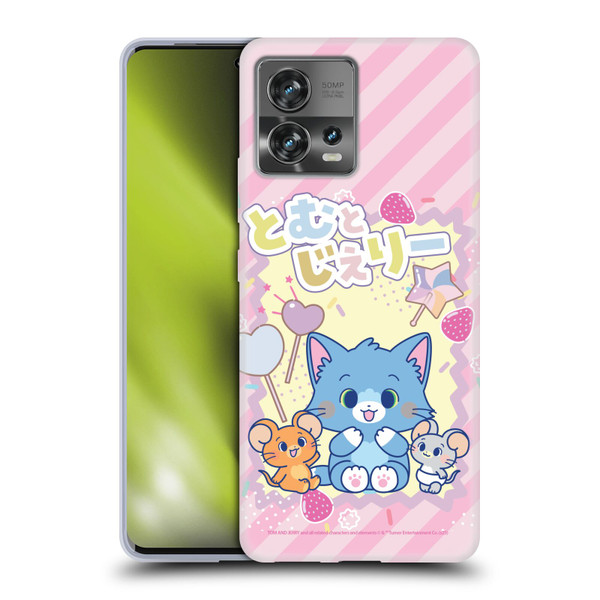 Tom and Jerry Gokko Graphics Character Art Soft Gel Case for Motorola Moto Edge 30 Fusion
