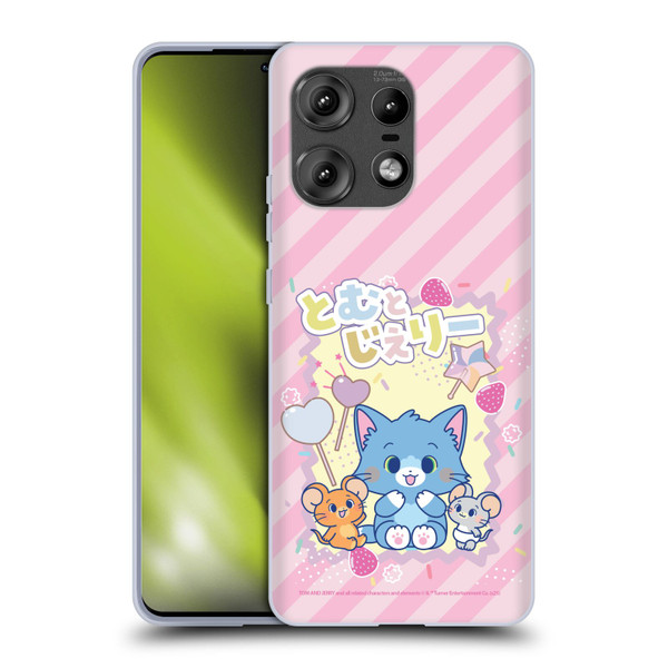 Tom and Jerry Gokko Graphics Character Art Soft Gel Case for Motorola Edge 50 Pro