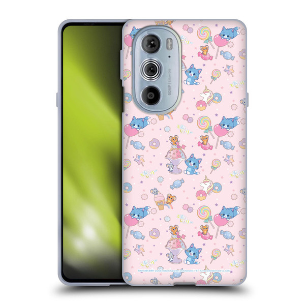Tom and Jerry Gokko Graphics Sweets Pattern Soft Gel Case for Motorola Edge X30