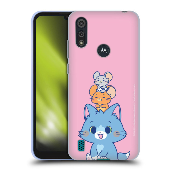 Tom and Jerry Gokko Graphics Characters Soft Gel Case for Motorola Moto E6s (2020)