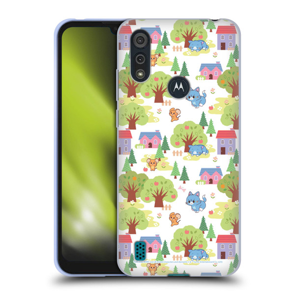 Tom and Jerry Gokko Graphics Trees Pattern Soft Gel Case for Motorola Moto E6s (2020)