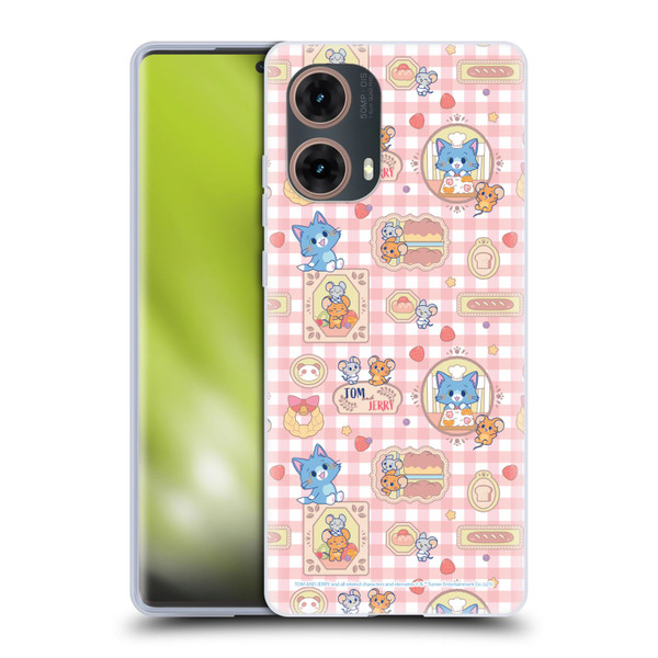 Tom and Jerry Gokko Graphics Baking Pattern Soft Gel Case for Motorola Moto G85
