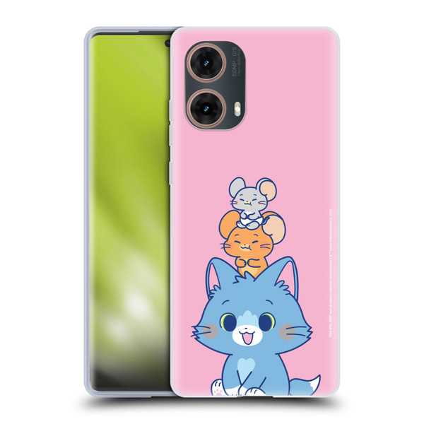 Tom and Jerry Gokko Graphics Characters Soft Gel Case for Motorola Moto G85