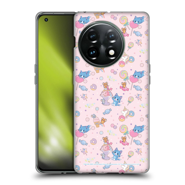 Tom and Jerry Gokko Graphics Sweets Pattern Soft Gel Case for OnePlus 11 5G