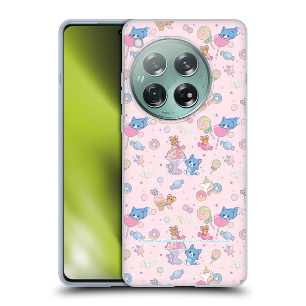 Tom and Jerry Gokko Graphics Sweets Pattern Soft Gel Case for OnePlus 12