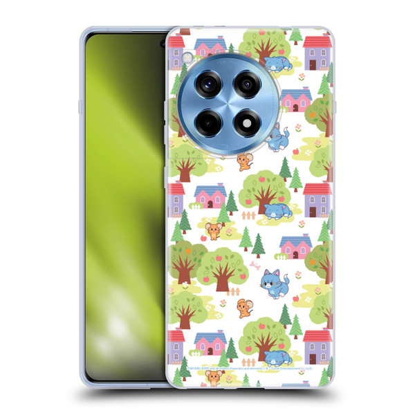 Tom and Jerry Gokko Graphics Trees Pattern Soft Gel Case for OnePlus 12R