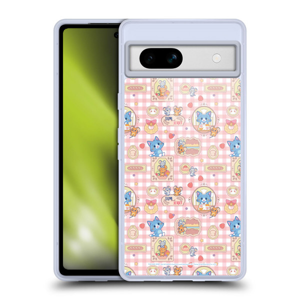 Tom and Jerry Gokko Graphics Baking Pattern Soft Gel Case for Google Pixel 7a