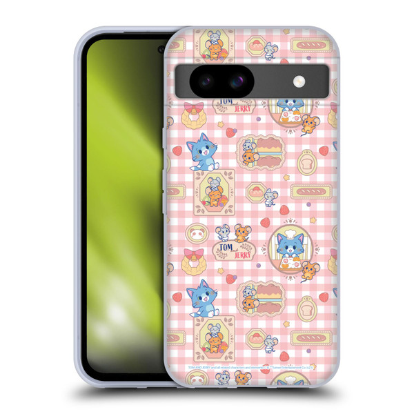 Tom and Jerry Gokko Graphics Baking Pattern Soft Gel Case for Google Pixel 8a