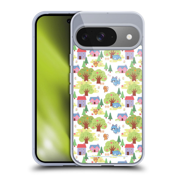 Tom and Jerry Gokko Graphics Trees Pattern Soft Gel Case for Google Pixel 9 / Pixel 9 Pro