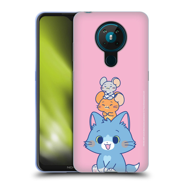 Tom and Jerry Gokko Graphics Characters Soft Gel Case for Nokia 5.3