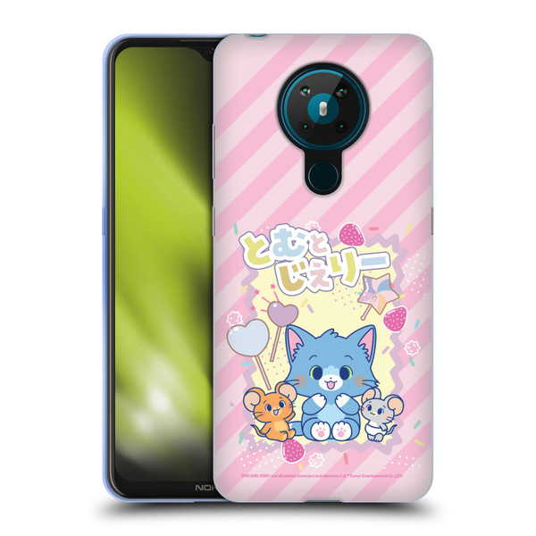 Tom and Jerry Gokko Graphics Character Art Soft Gel Case for Nokia 5.3
