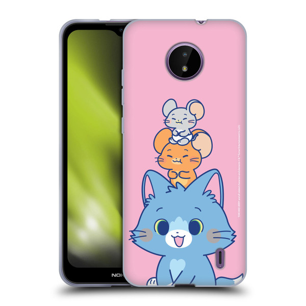 Tom and Jerry Gokko Graphics Characters Soft Gel Case for Nokia C10 / C20