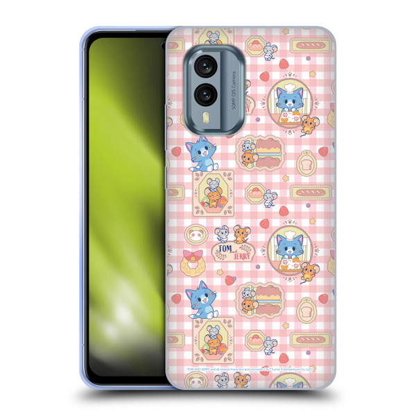 Tom and Jerry Gokko Graphics Baking Pattern Soft Gel Case for Nokia X30