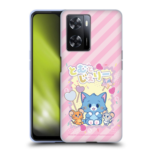 Tom and Jerry Gokko Graphics Character Art Soft Gel Case for OPPO A57s