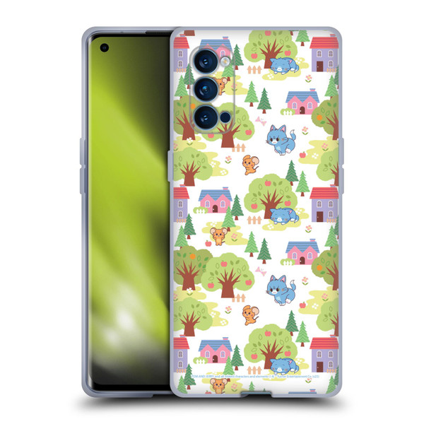 Tom and Jerry Gokko Graphics Trees Pattern Soft Gel Case for OPPO Reno 4 Pro 5G