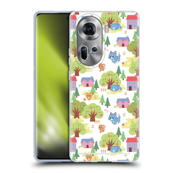 Tom and Jerry Gokko Graphics Trees Pattern Soft Gel Case for OPPO Reno11