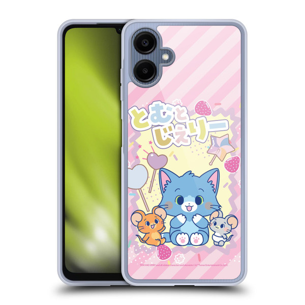 Tom and Jerry Gokko Graphics Character Art Soft Gel Case for Samsung Galaxy A06 4G / 5G