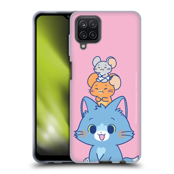 Tom and Jerry Gokko Graphics Characters Soft Gel Case for Samsung Galaxy A12 (2020)