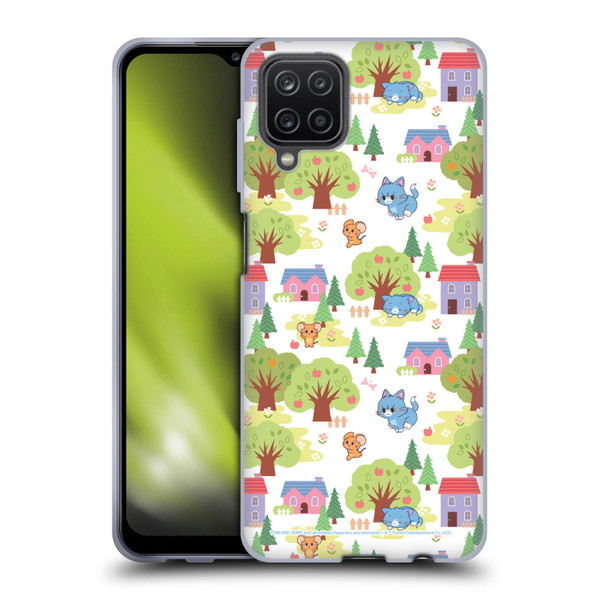 Tom and Jerry Gokko Graphics Trees Pattern Soft Gel Case for Samsung Galaxy A12 (2020)
