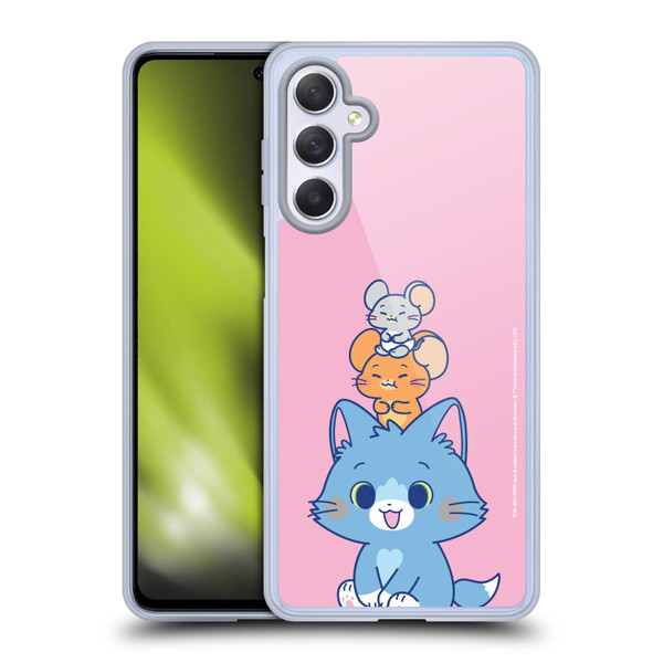 Tom and Jerry Gokko Graphics Characters Soft Gel Case for Samsung Galaxy M54 5G