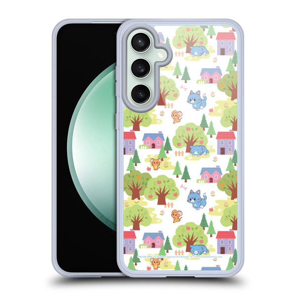 Tom and Jerry Gokko Graphics Trees Pattern Soft Gel Case for Samsung Galaxy S23 FE 5G