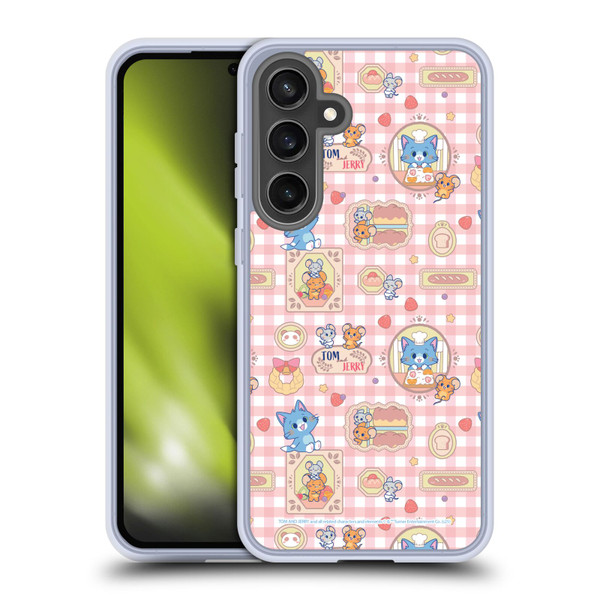 Tom and Jerry Gokko Graphics Baking Pattern Soft Gel Case for Samsung Galaxy S24 FE