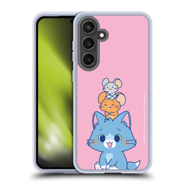 Tom and Jerry Gokko Graphics Characters Soft Gel Case for Samsung Galaxy S24 FE