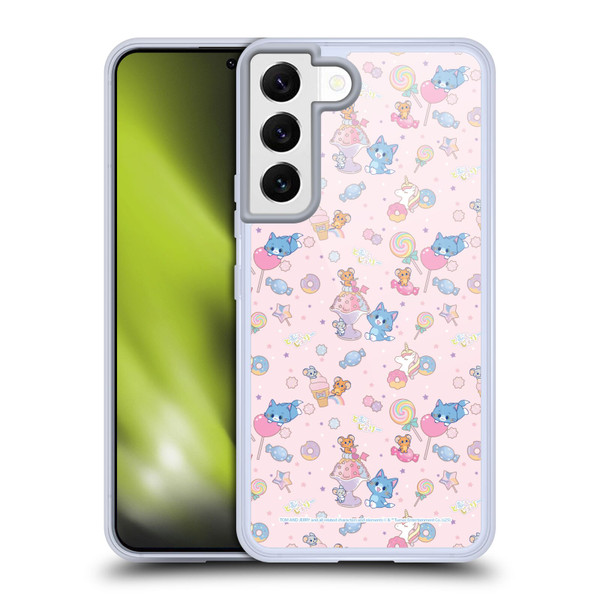 Tom and Jerry Gokko Graphics Sweets Pattern Soft Gel Case for Samsung Galaxy S22 5G