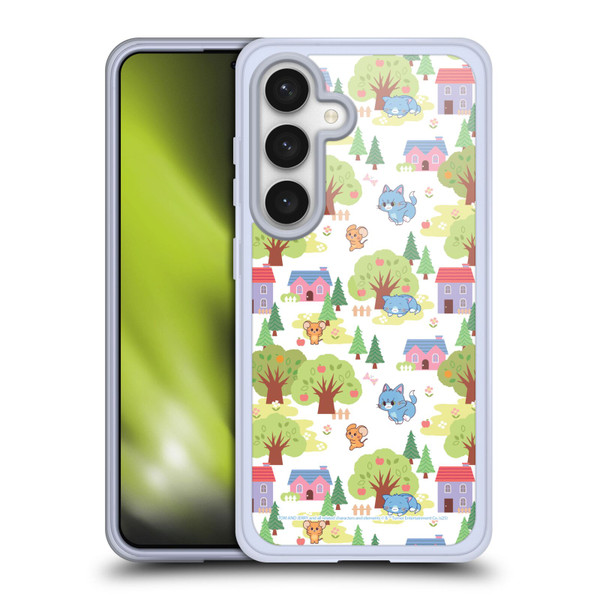 Tom and Jerry Gokko Graphics Trees Pattern Soft Gel Case for Samsung Galaxy S24 5G