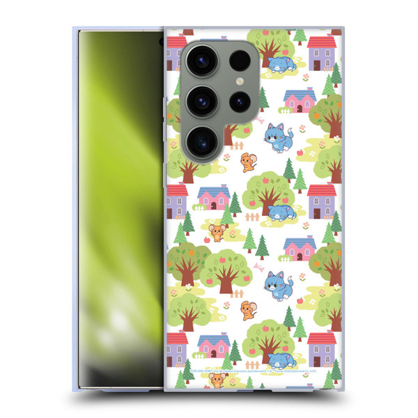 Tom and Jerry Gokko Graphics Trees Pattern Soft Gel Case for Samsung Galaxy S24 Ultra 5G
