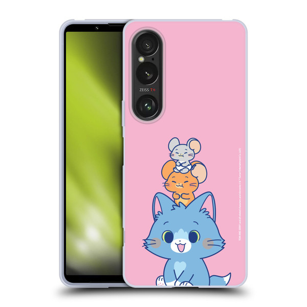 Tom and Jerry Gokko Graphics Characters Soft Gel Case for Sony Xperia 1 VI 5G