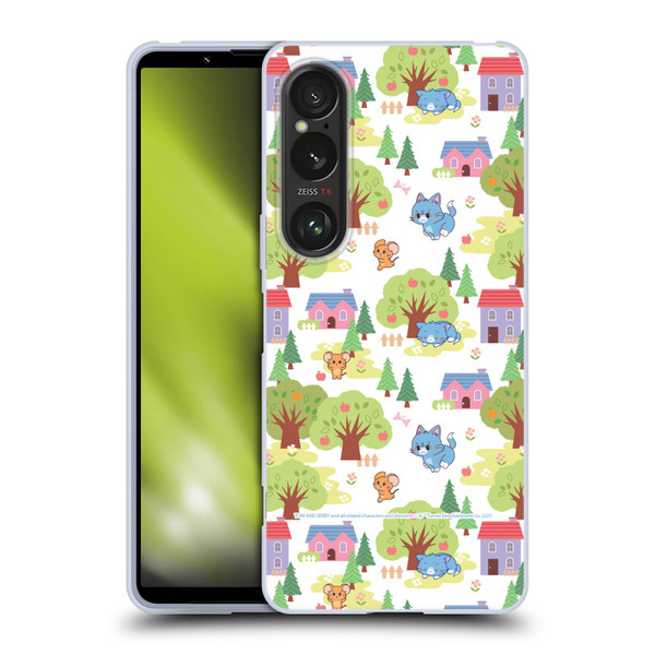 Tom and Jerry Gokko Graphics Trees Pattern Soft Gel Case for Sony Xperia 1 VI 5G