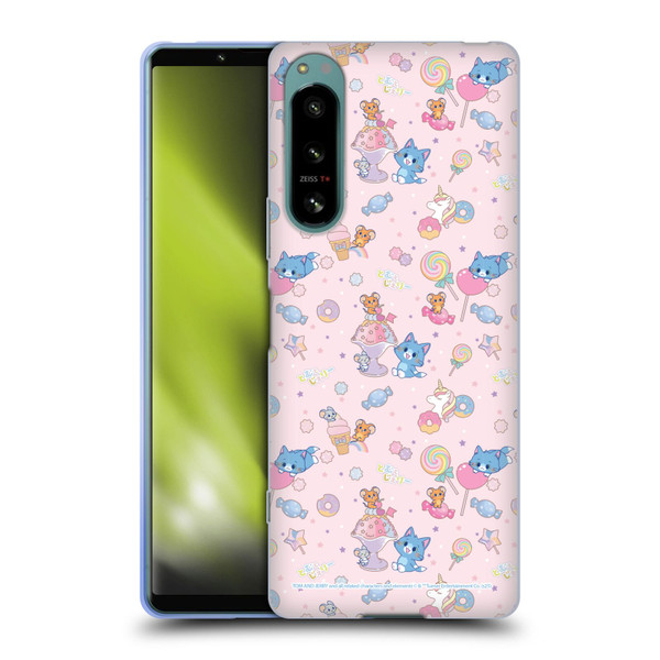 Tom and Jerry Gokko Graphics Sweets Pattern Soft Gel Case for Sony Xperia 5 IV