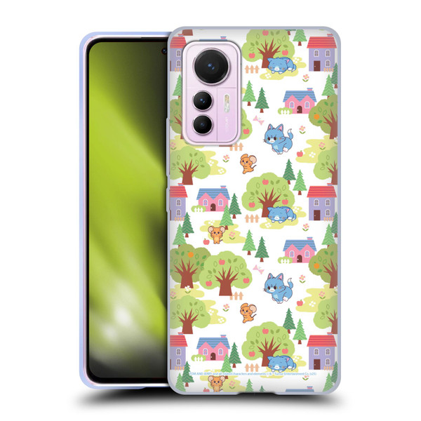 Tom and Jerry Gokko Graphics Trees Pattern Soft Gel Case for Xiaomi 12 Lite
