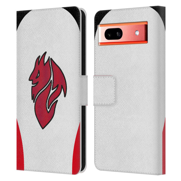 AC Milan 2025/26 Crest Kit Away Leather Book Wallet Case Cover For Google Pixel 7a