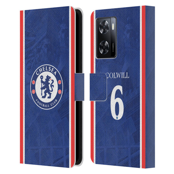 Chelsea Football Club 2025/26 Players Home Kit Levi Colwill Leather Book Wallet Case Cover For OPPO A57s