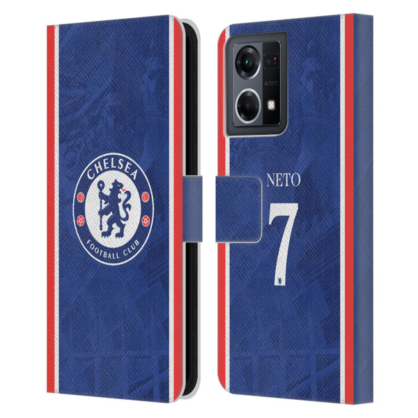 Chelsea Football Club 2025/26 Players Home Kit Pedro Neto Leather Book Wallet Case Cover For OPPO Reno8 4G