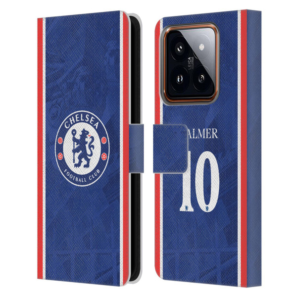 Chelsea Football Club 2025/26 Players Home Kit Cole Palmer Leather Book Wallet Case Cover For Xiaomi 14