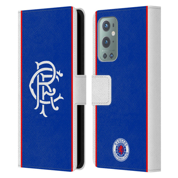 Rangers FC 2025/26 Kit Home Leather Book Wallet Case Cover For OnePlus 9